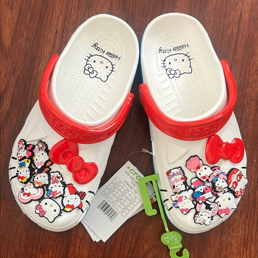 Hello kitty crocs